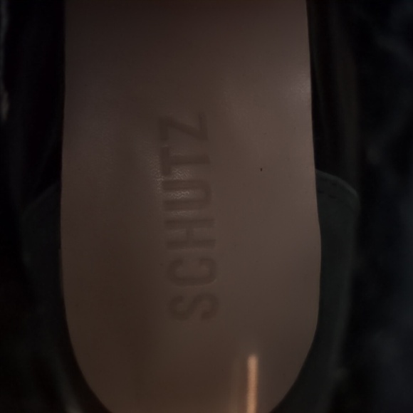 Schutz Woman's Black Quilted Leather Lace-Up Boots,size 5 - Picture 8 of 9